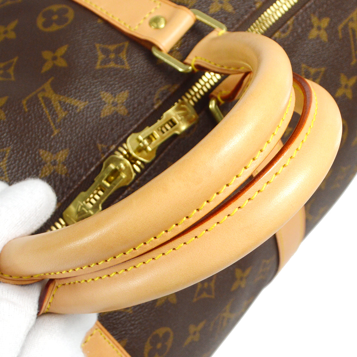 Louis Vuitton 2012 Keepall Bandouliere 55 Travel Handbag Monogram M41414