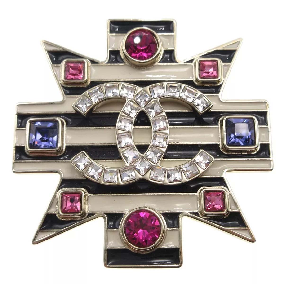 Chanel Rhinestone Brooch B18A