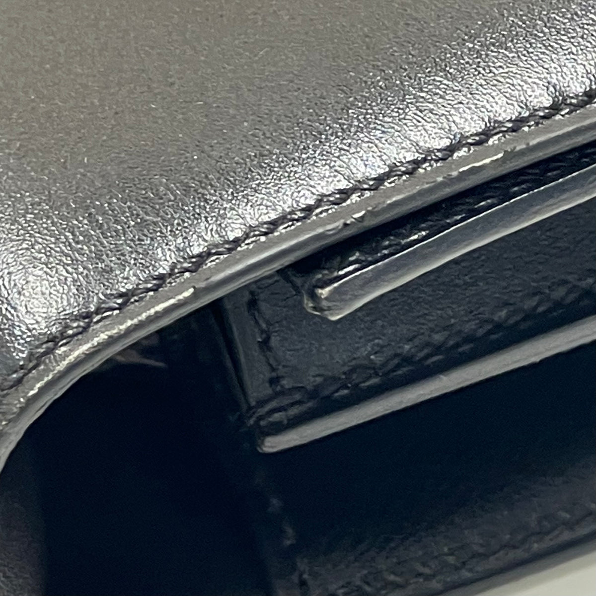 Hermes * Black Box Calf Lizard Constance 18 Shoulder Bag