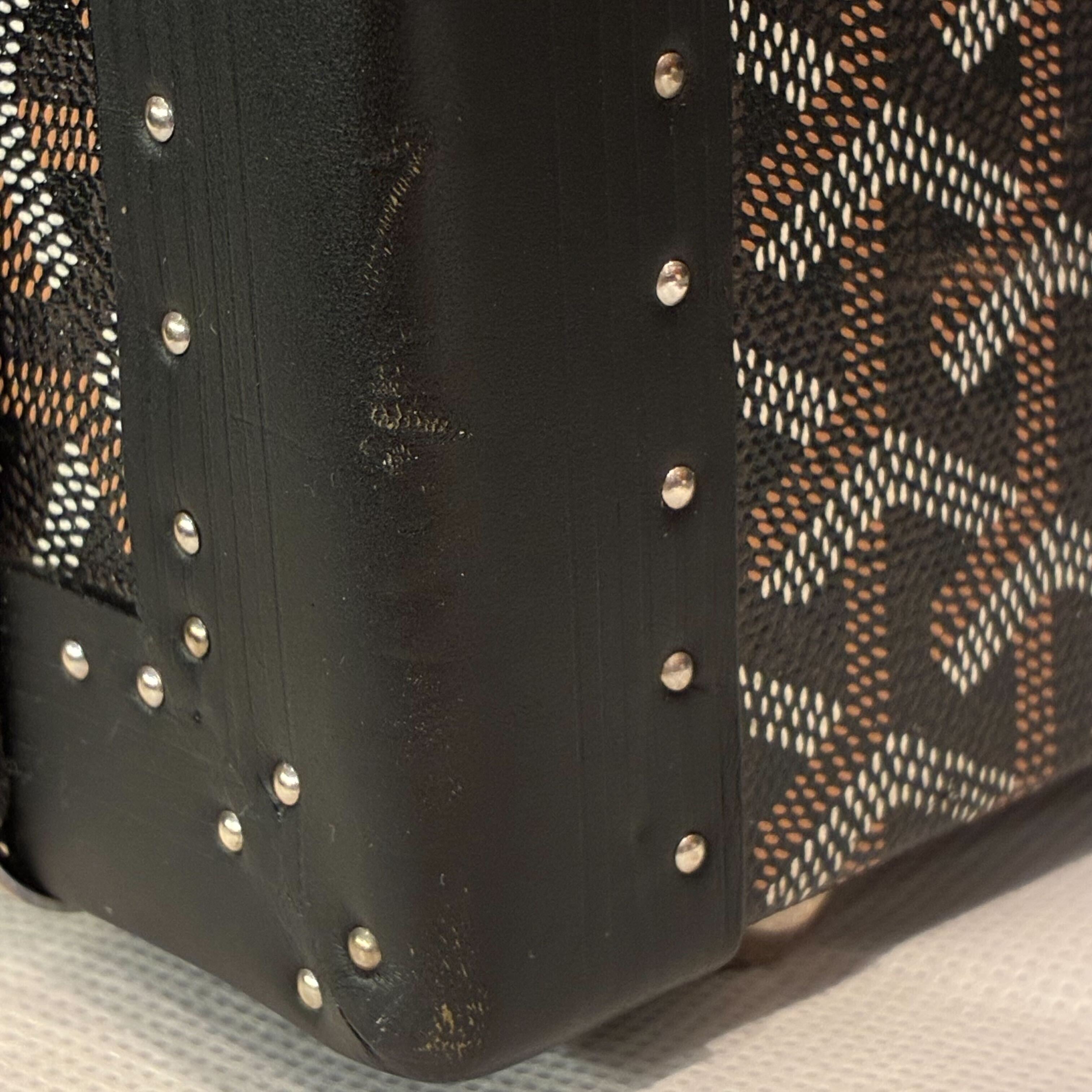Goyard 2012 Black Grand Hotel Trunk Luggage Suitcase
