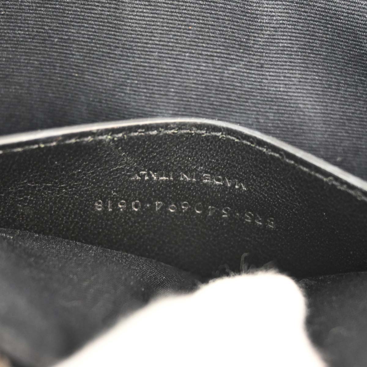 Saint Laurent Black Leather Love Heart Shoulder Bag