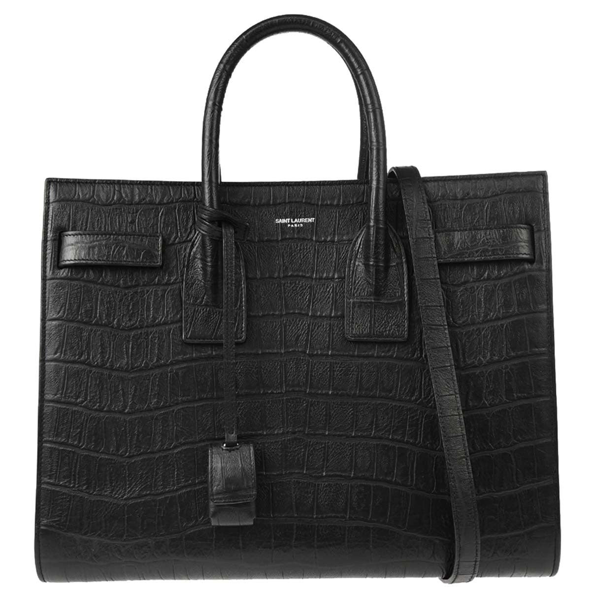 Saint Laurent Black Sac de Jour 2way Shoulder Handbag