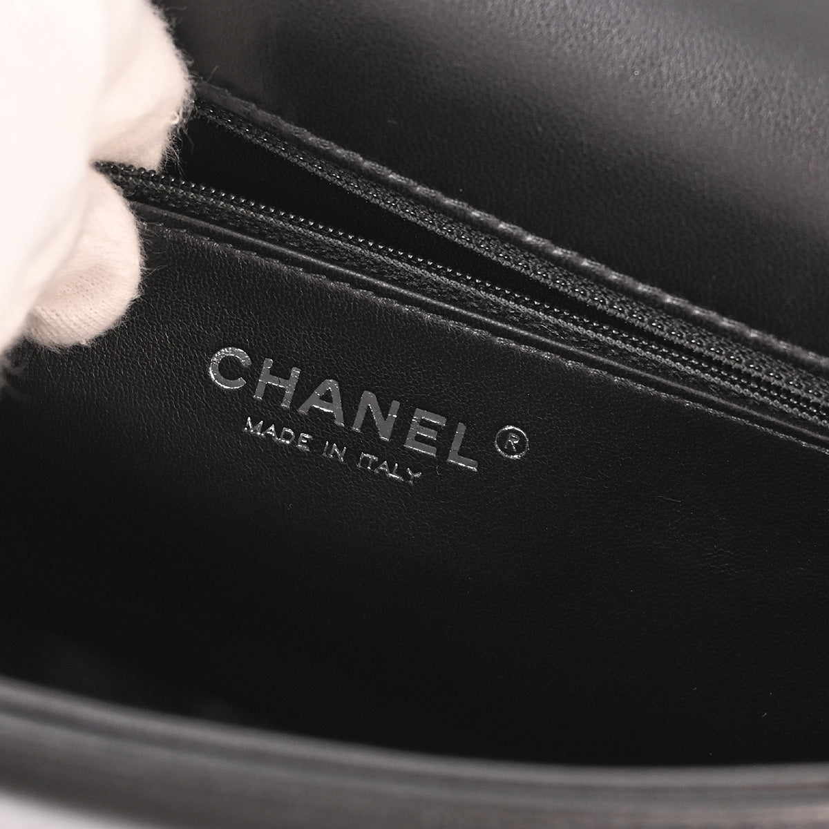 Chanel 2014-2015 Black Mouton Lambskin No.5 Full Flap Shoulder Bag