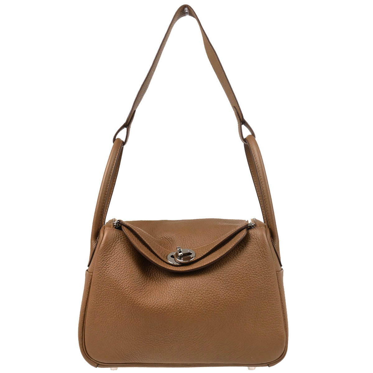Hermes 2012 Alezan Taurillon Clemence Lindy 26 Shoulder Bag