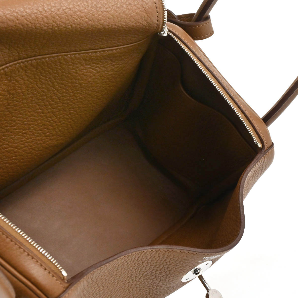 Hermes 2012 Alezan Taurillon Clemence Lindy 26 Shoulder Bag