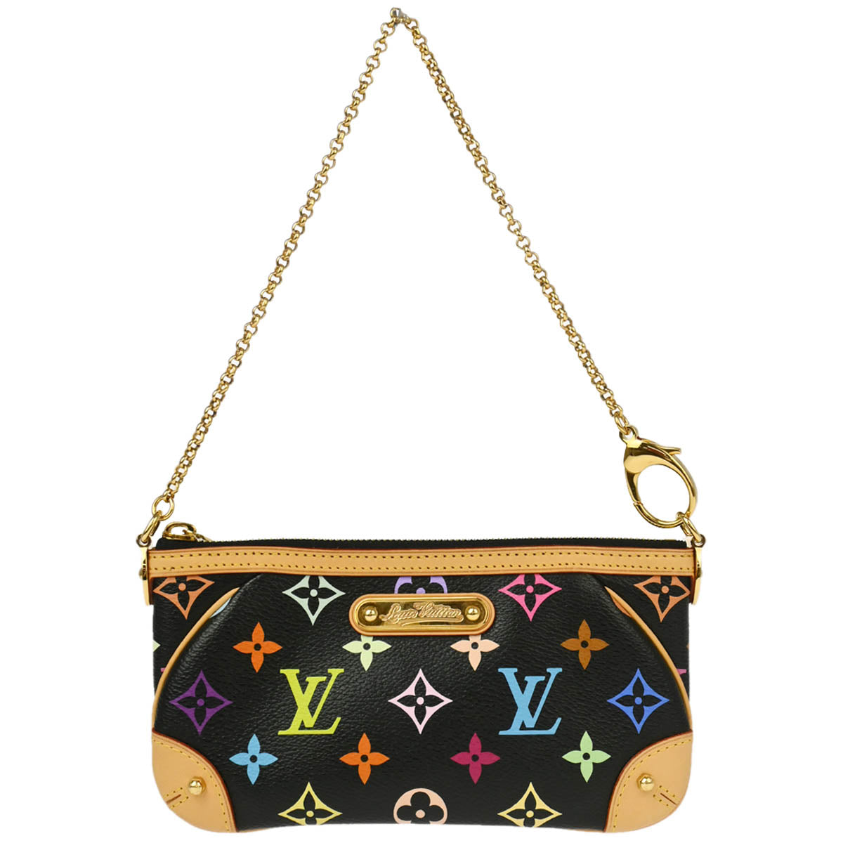 Louis Vuitton 2012 Pochette Milla MM Handbag Multicolor M60097