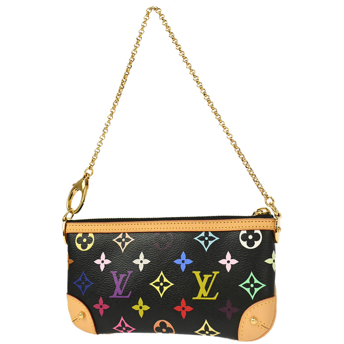 Louis Vuitton 2012 Pochette Milla MM Handbag Multicolor M60097