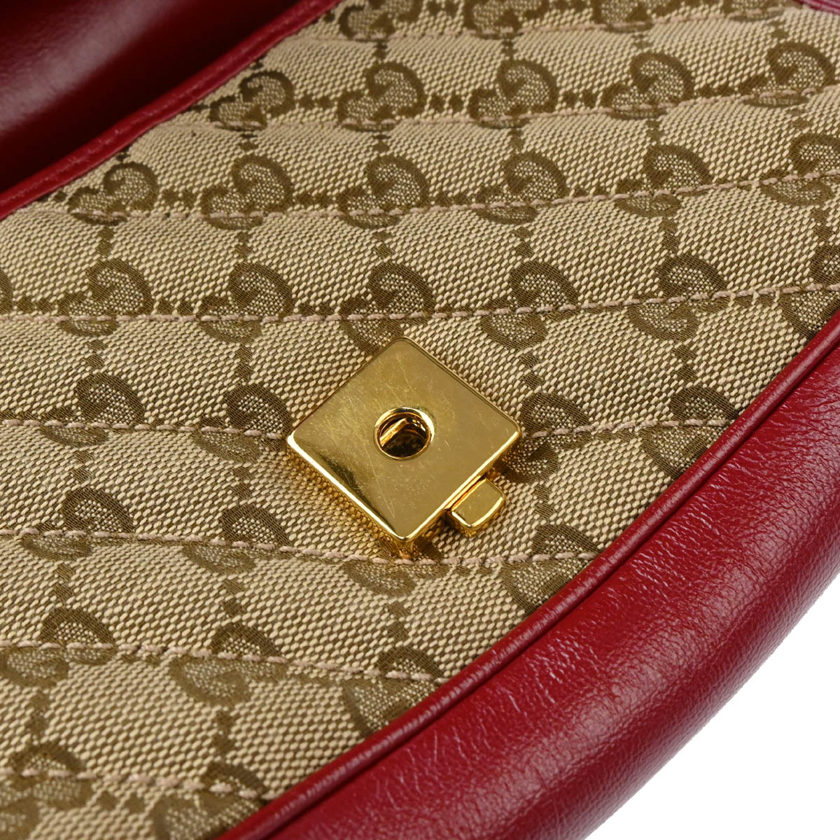 Gucci 2020 Beige Red Marmont GG Shoulder Bag