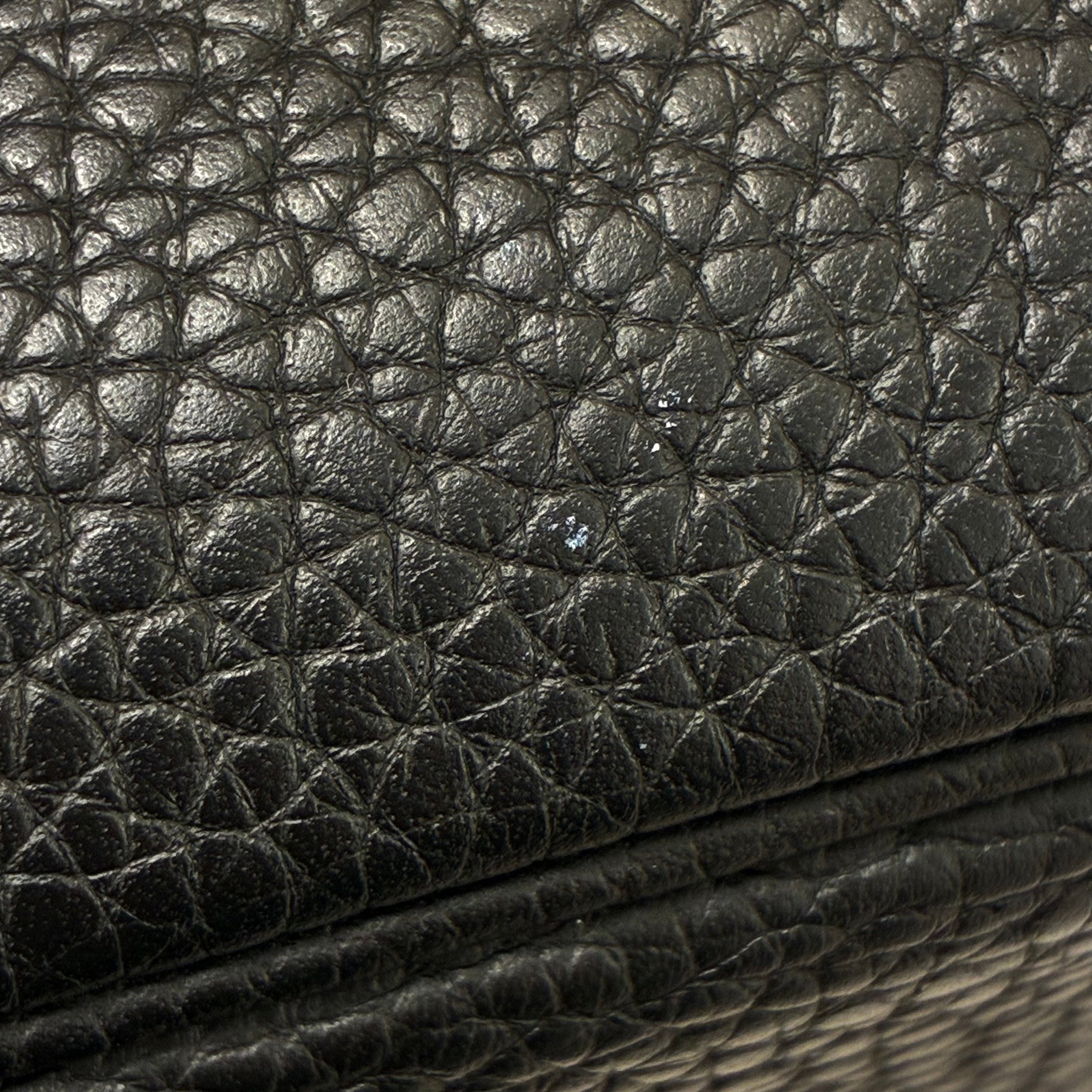 Hermes 2015 Black Taurillon Clemence Birkin 30 Handbag