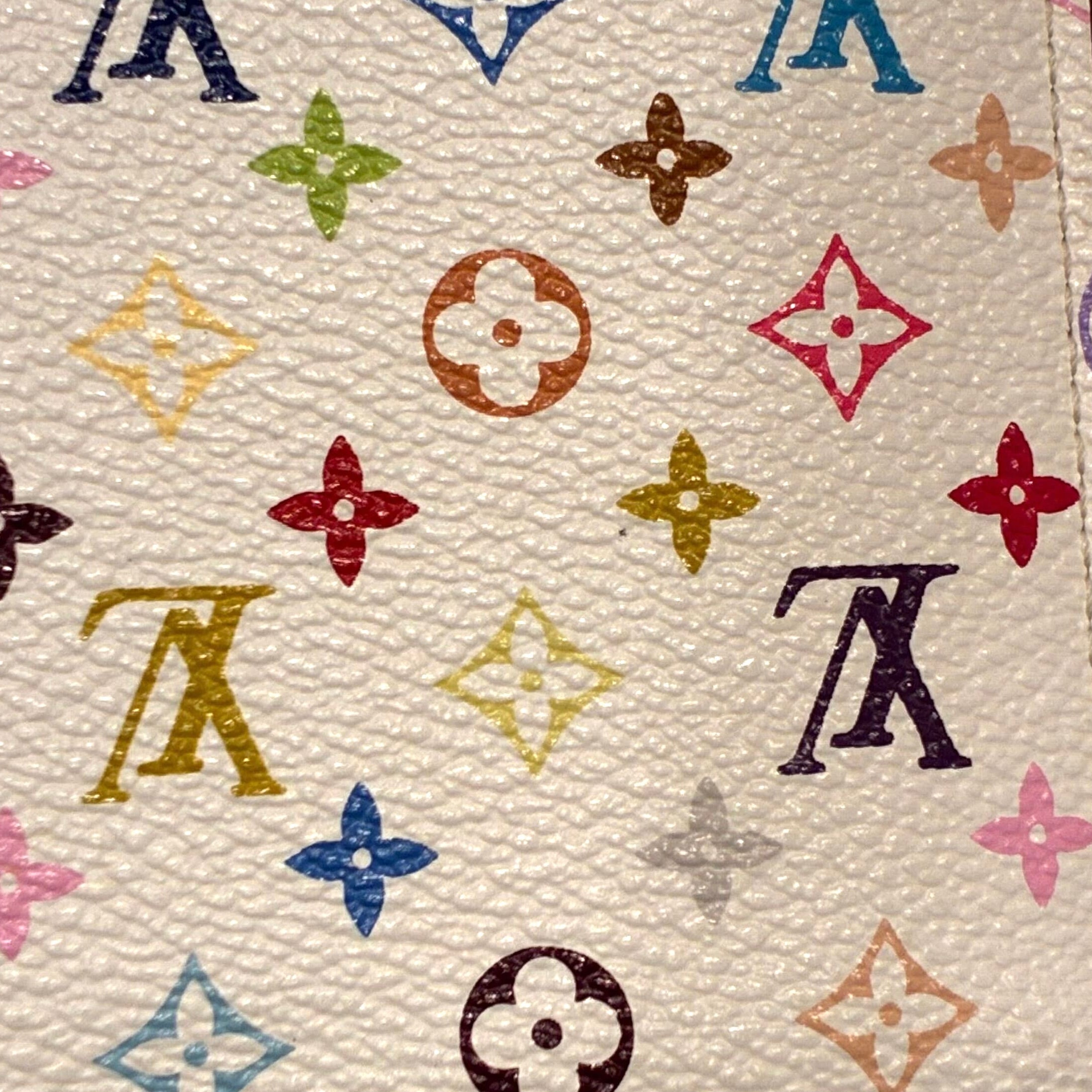 Louis Vuitton 2011 White Multicolor Zippy Wallet M60241