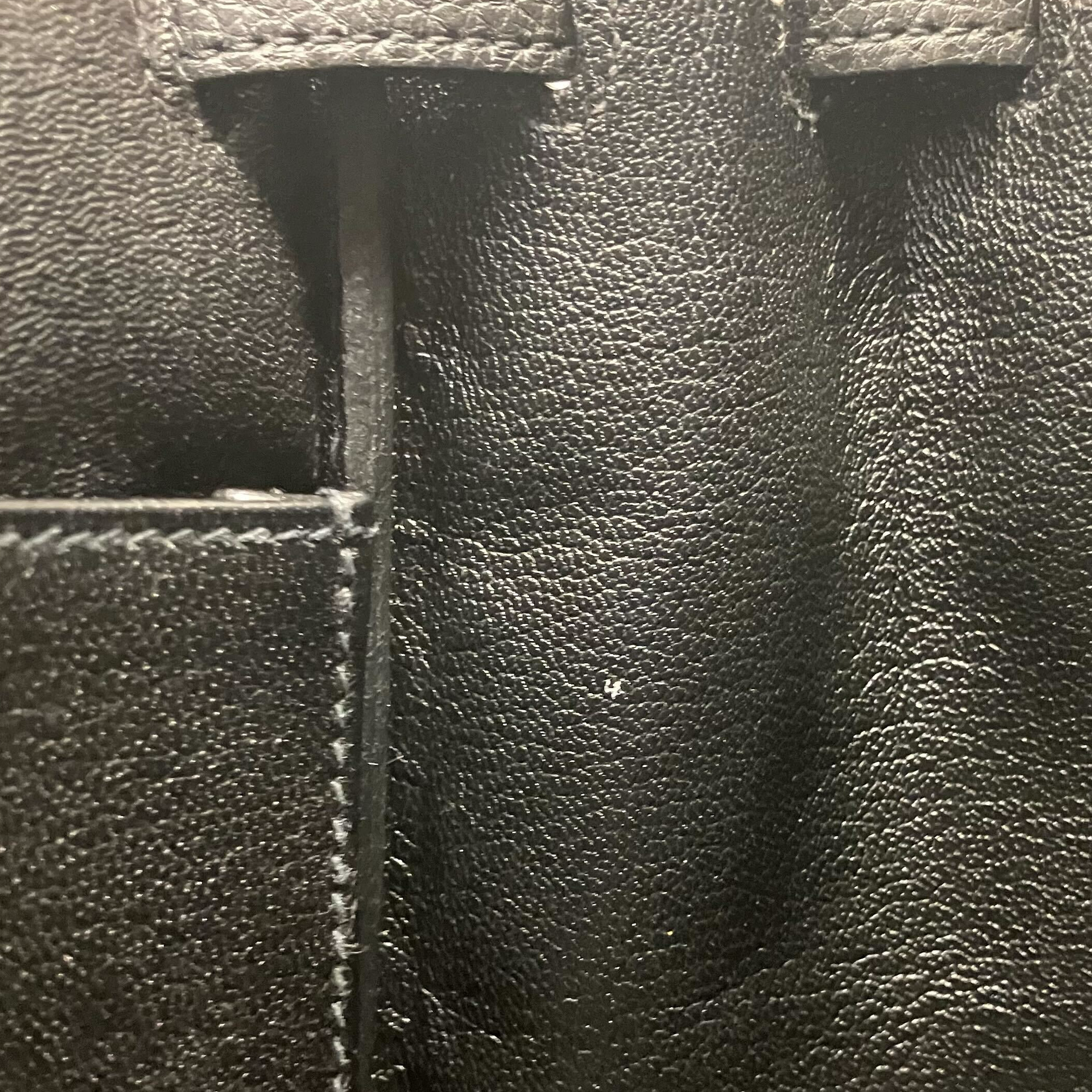 Hermes Black Togo Kelly 28 Retourne 2way Shoulder Handbag