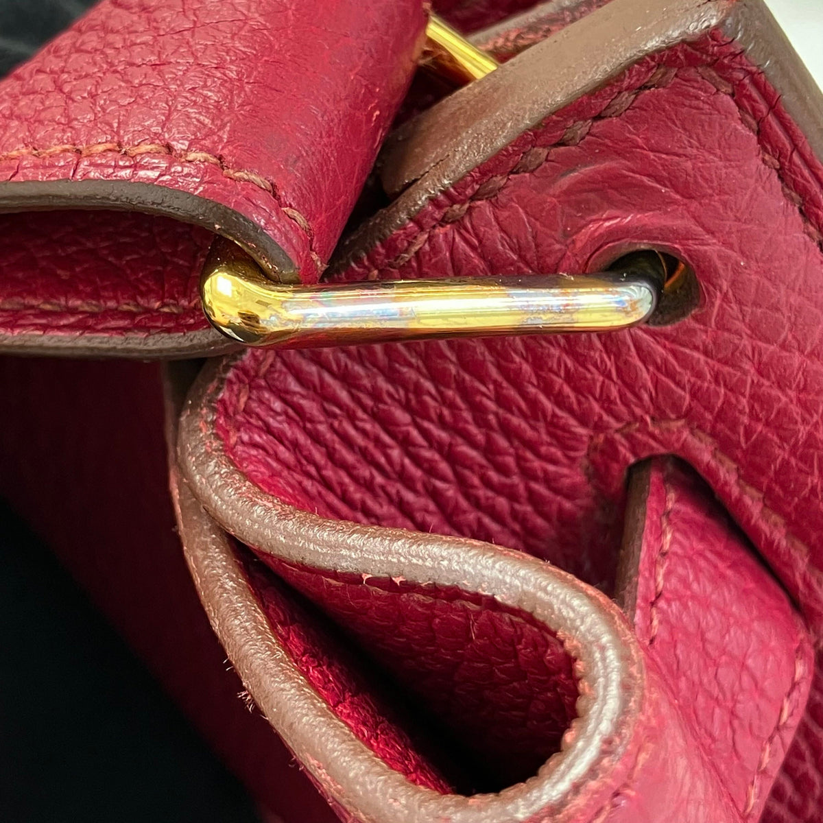 Hermes 2010 Ruby Togo So Kelly 26 Shoulder Bag