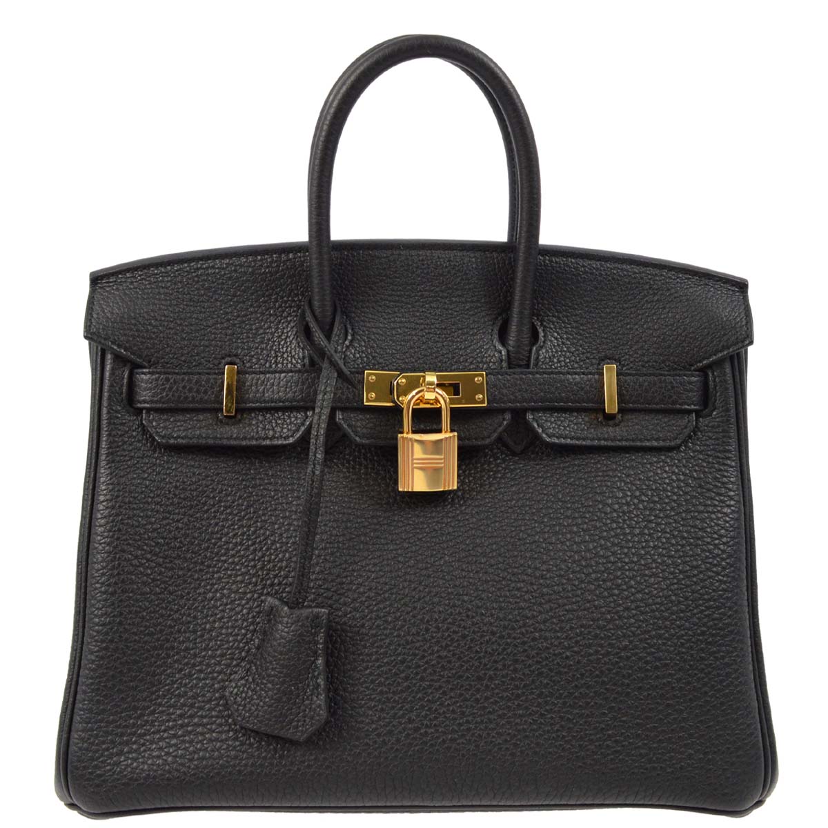 Hermes Black Togo Birkin 25 Handbag