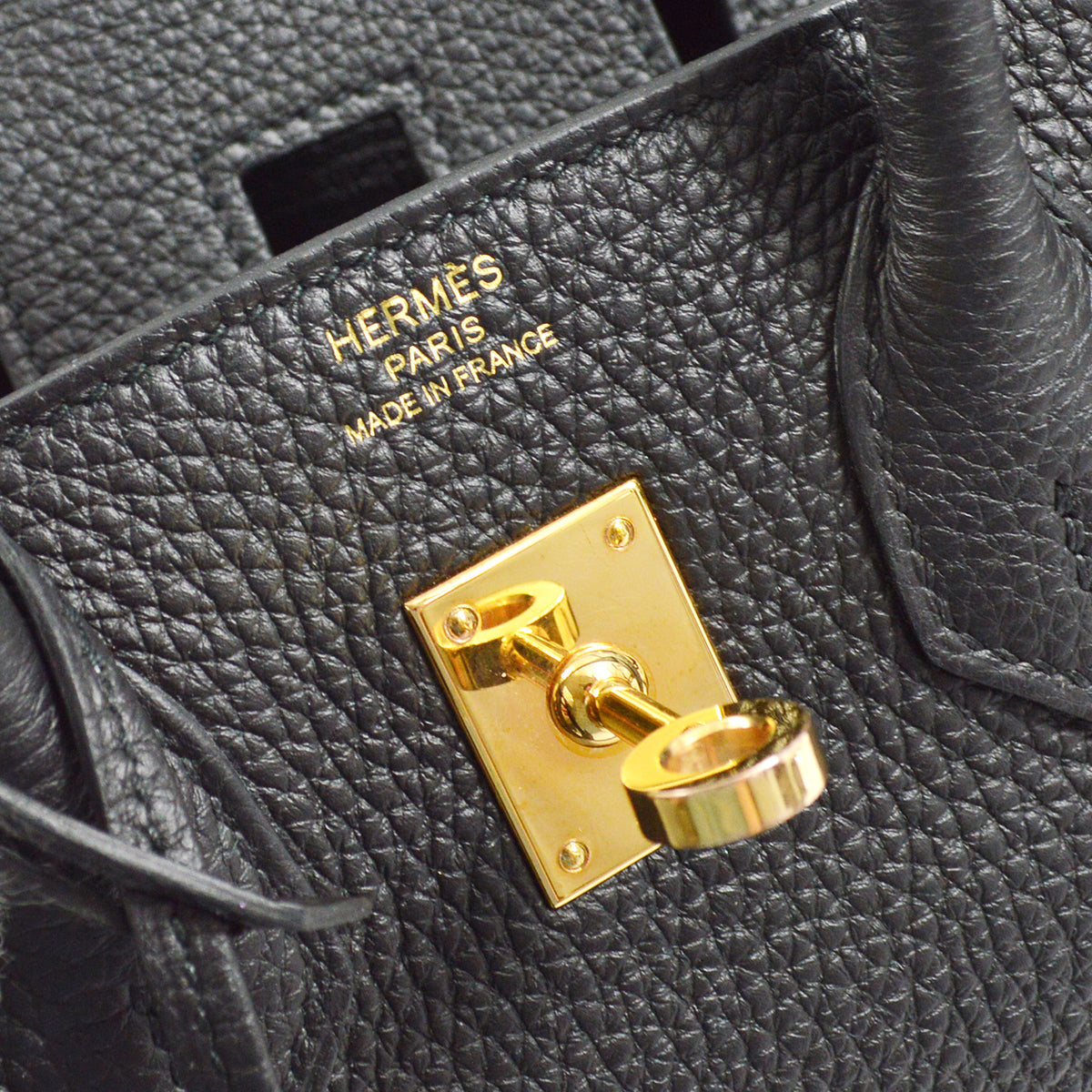 Hermes Black Togo Birkin 25 Handbag