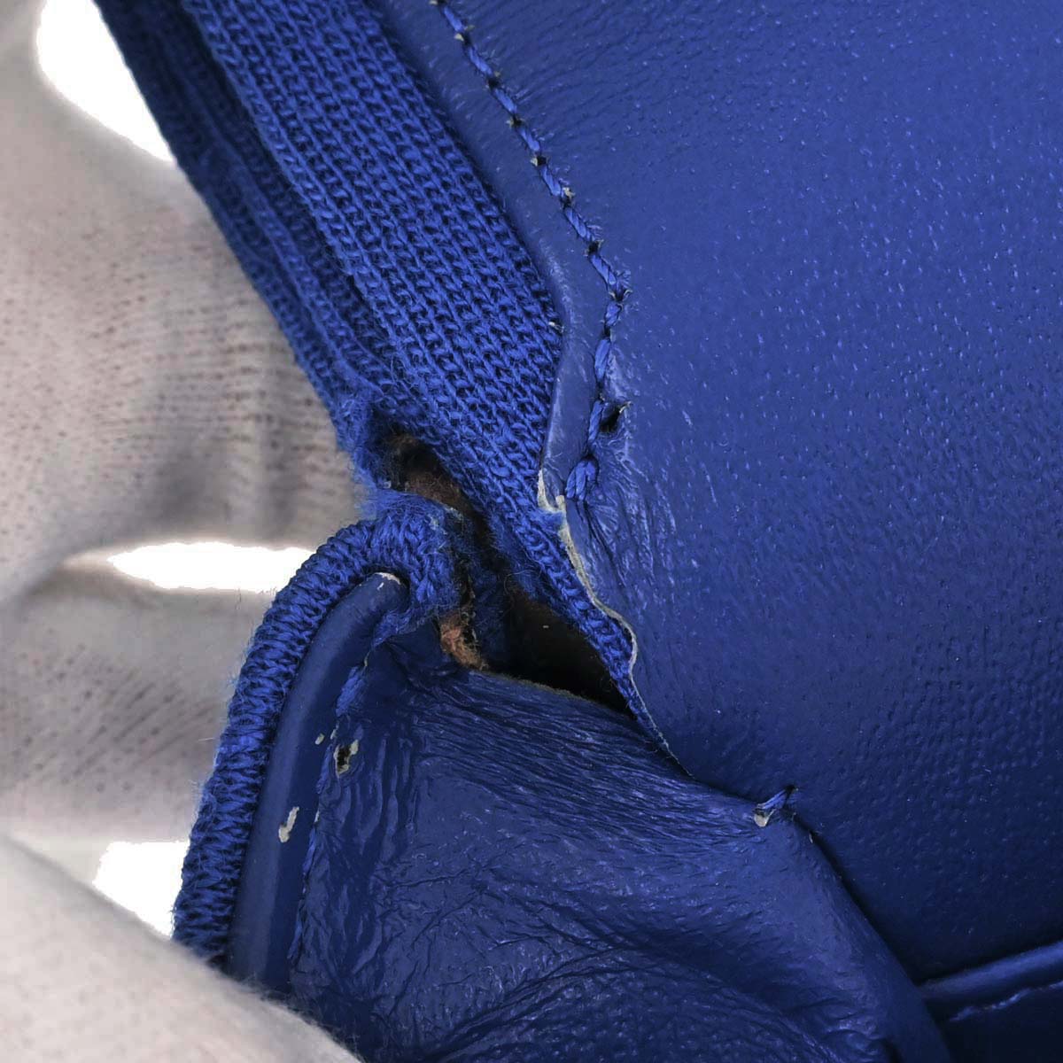 Chanel 2012-2013 Blue Cotton 2.55 Classic Flap Shoulder Bag