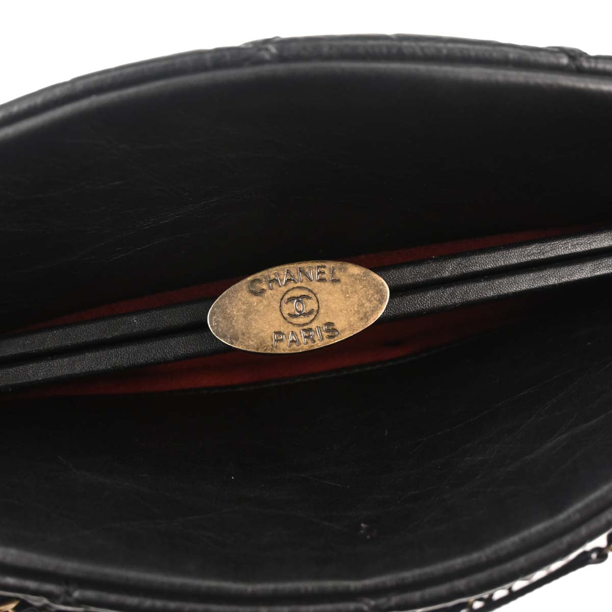 Chanel Black Calfskin Large Mademoiselle Bowling Bag