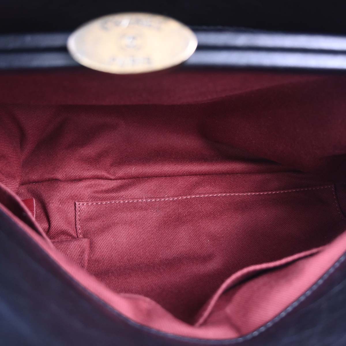 Chanel Black Calfskin Large Mademoiselle Bowling Bag