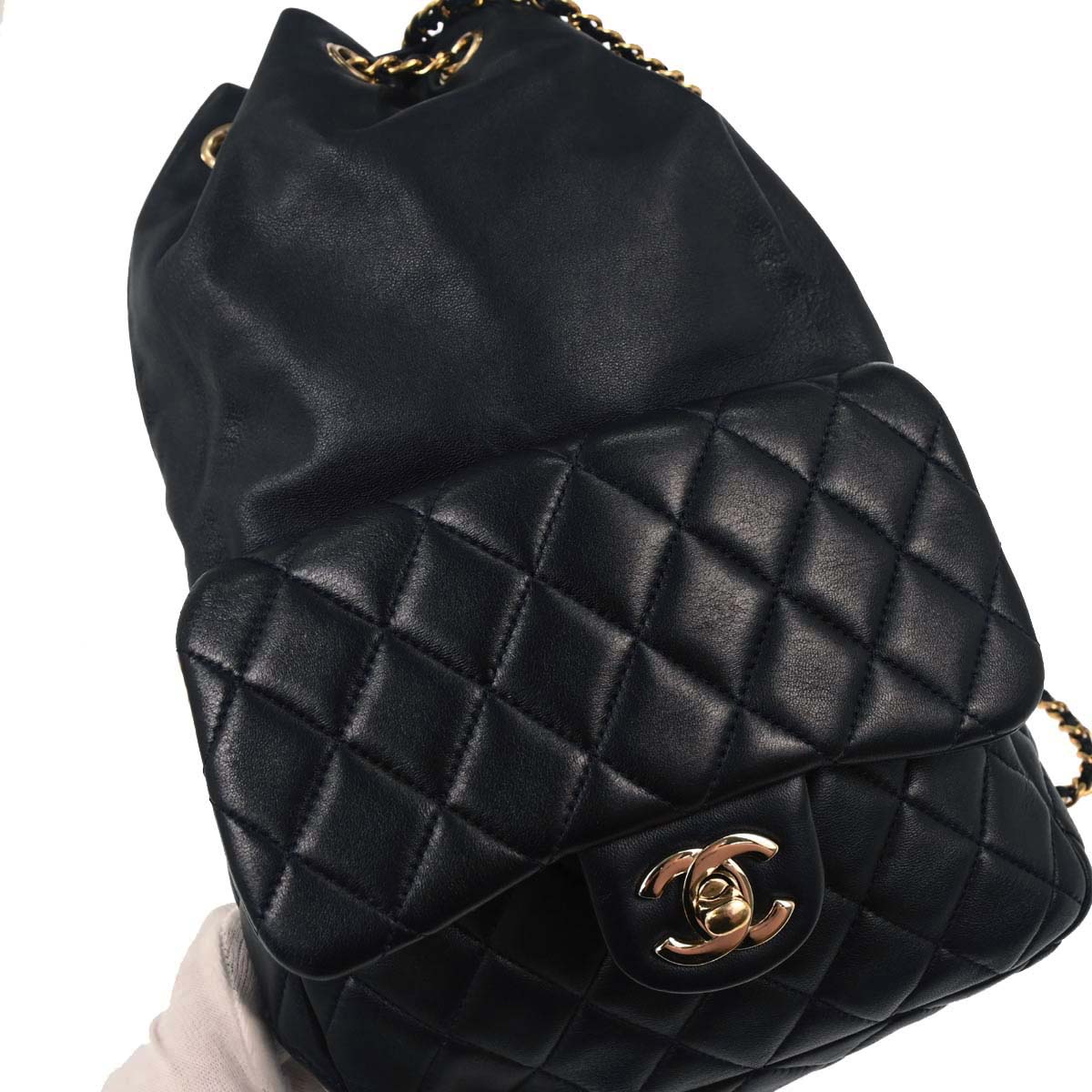 Chanel 2015-2016 Navy Lambskin Seoul Backpack