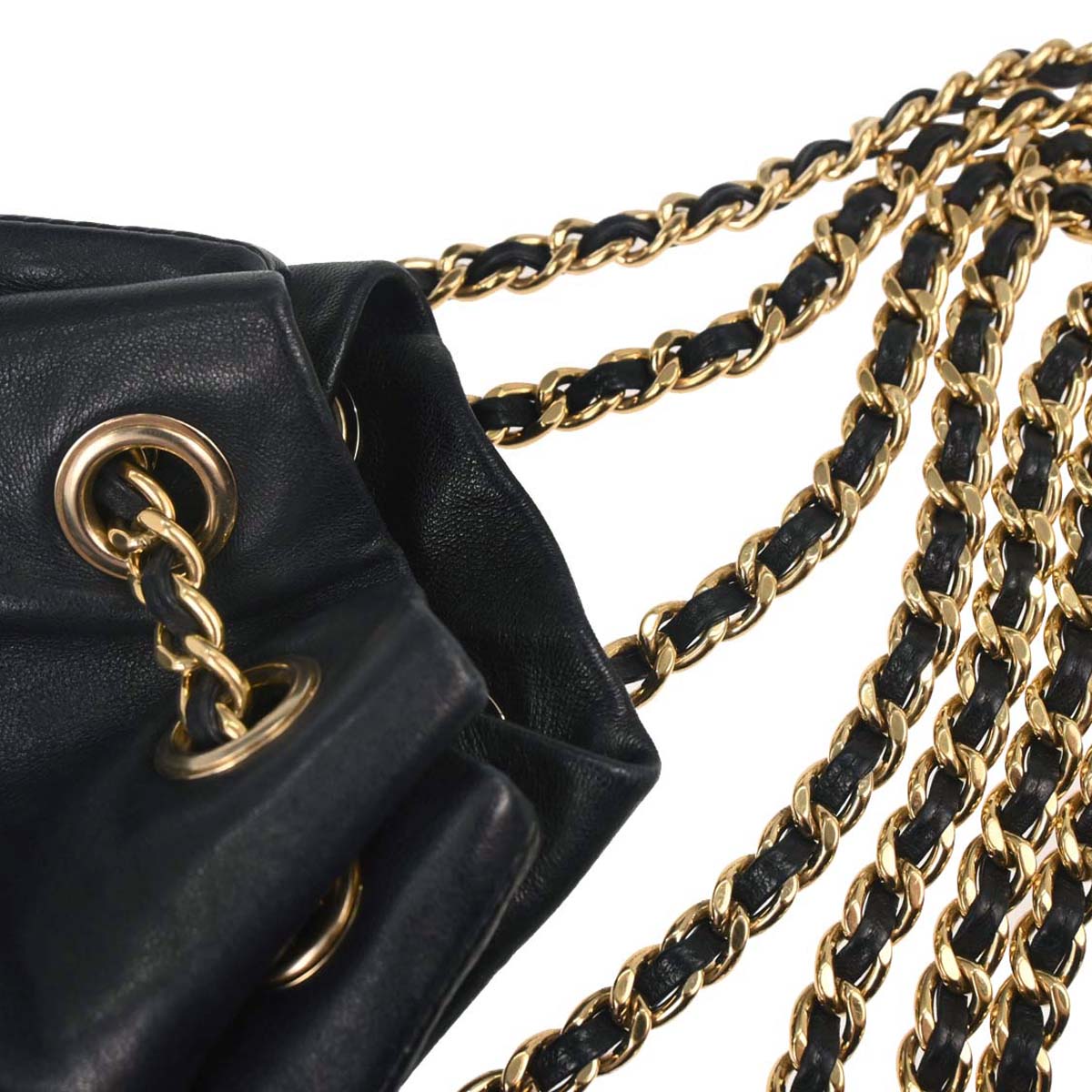 Chanel 2015-2016 Navy Lambskin Seoul Backpack