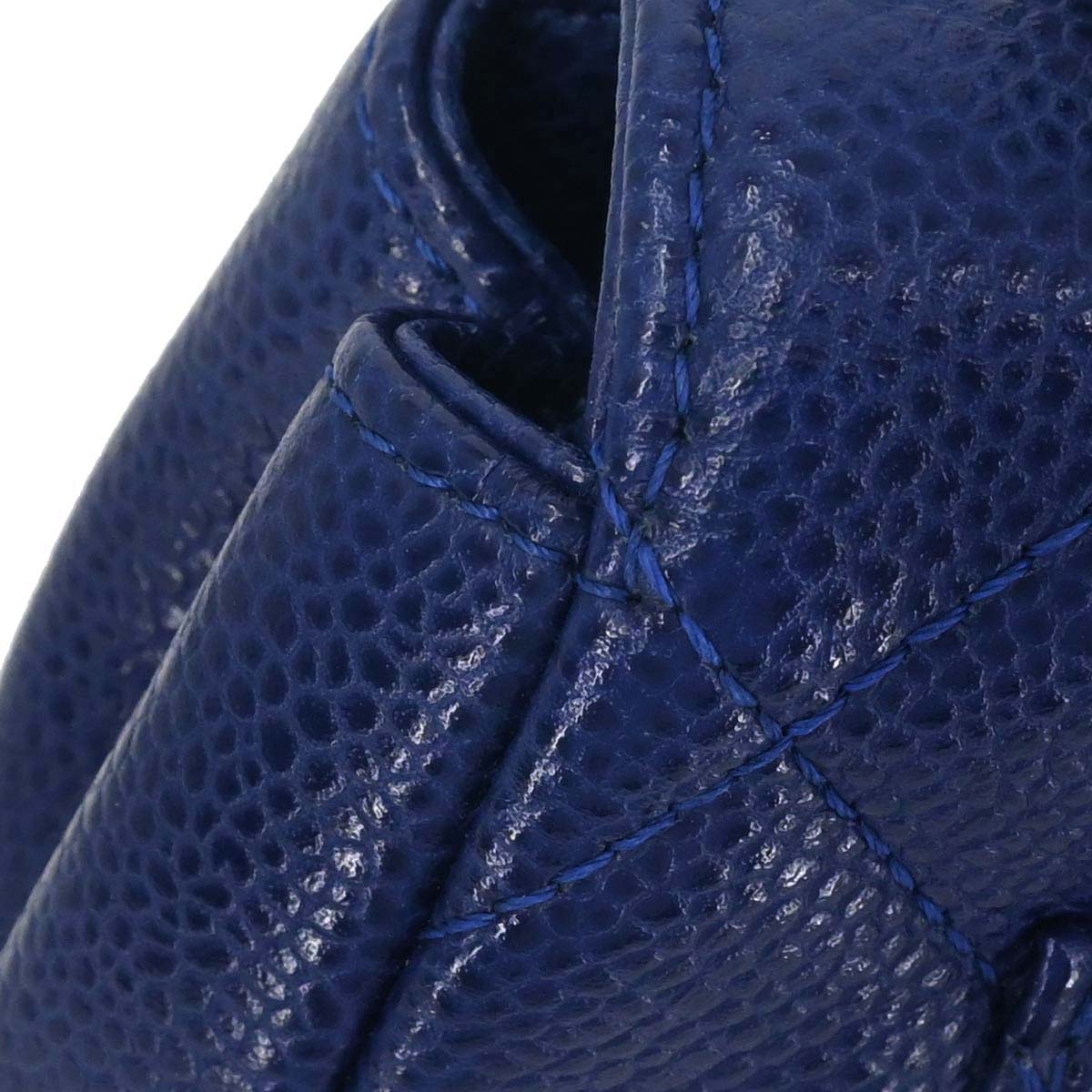 Chanel 2017-2018 Blue Caviar Skin Coco Handle 2way Shoulder Handbag