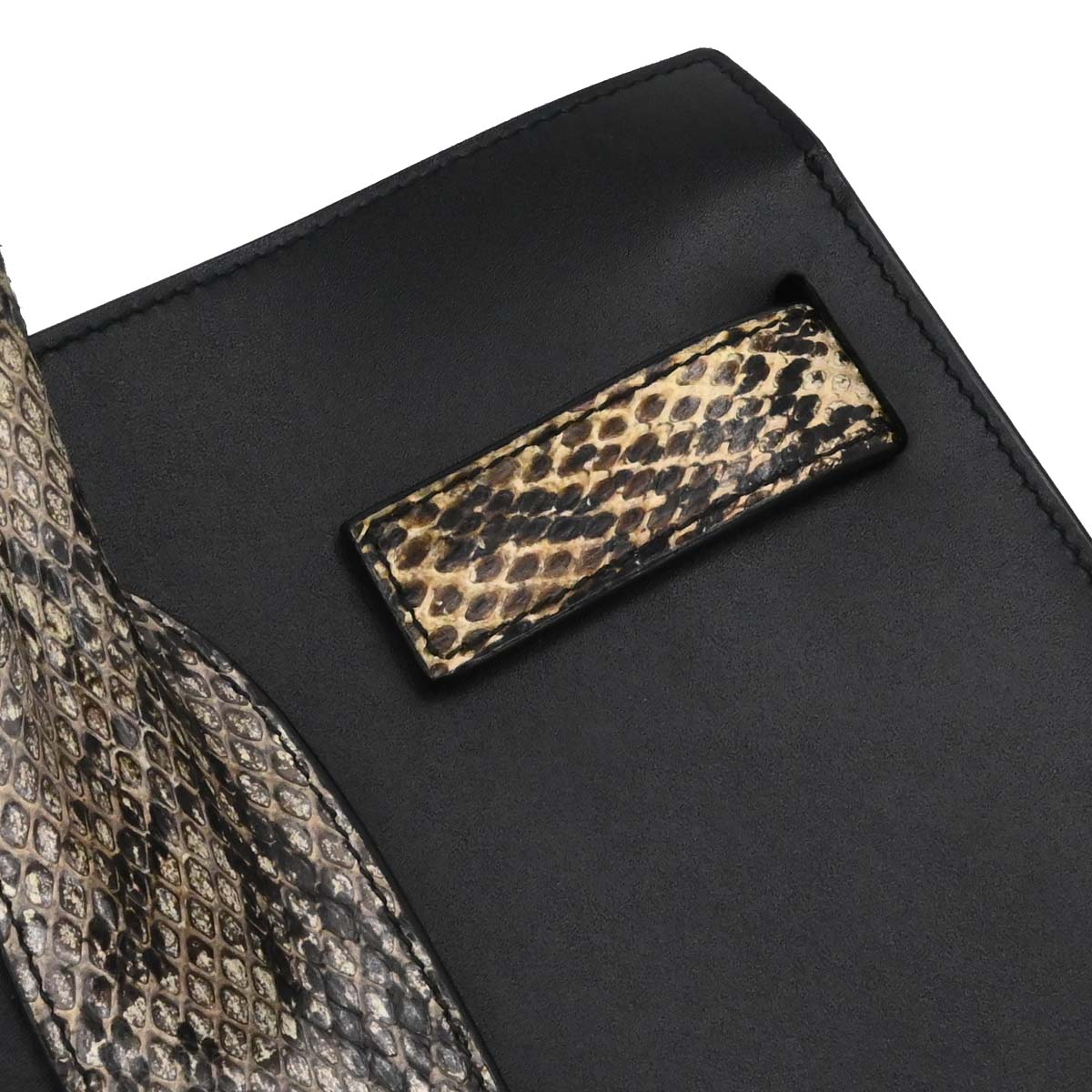 Saint Laurent * Black Python Sac de Jour 2way Shoulder Handbag