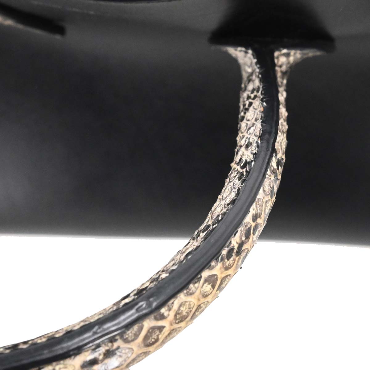 Saint Laurent * Black Python Sac de Jour 2way Shoulder Handbag