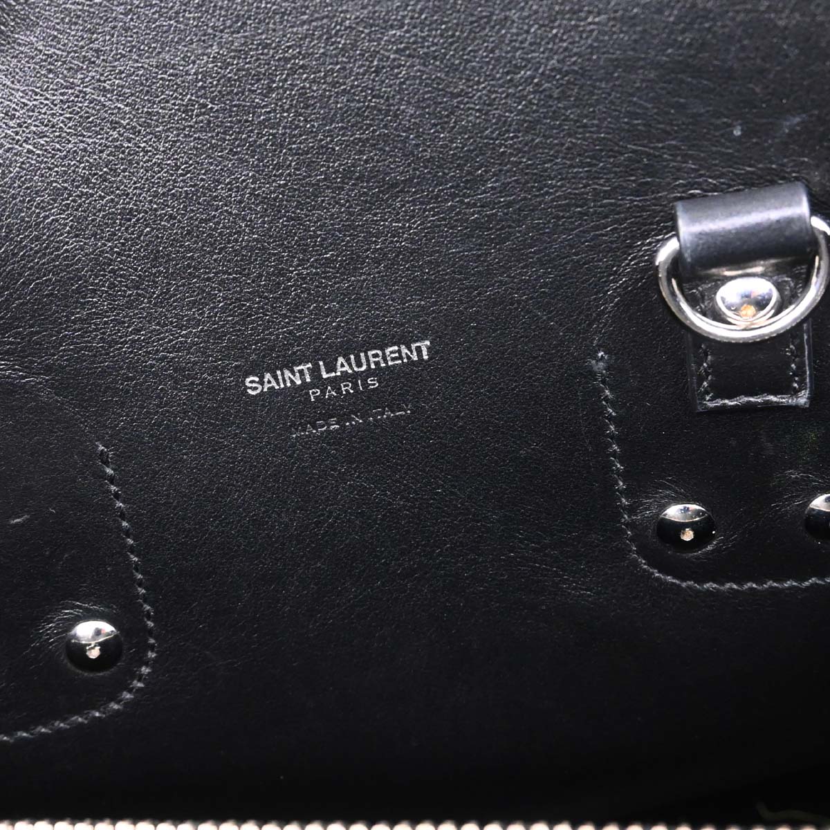 Saint Laurent * Black Python Sac de Jour 2way Shoulder Handbag