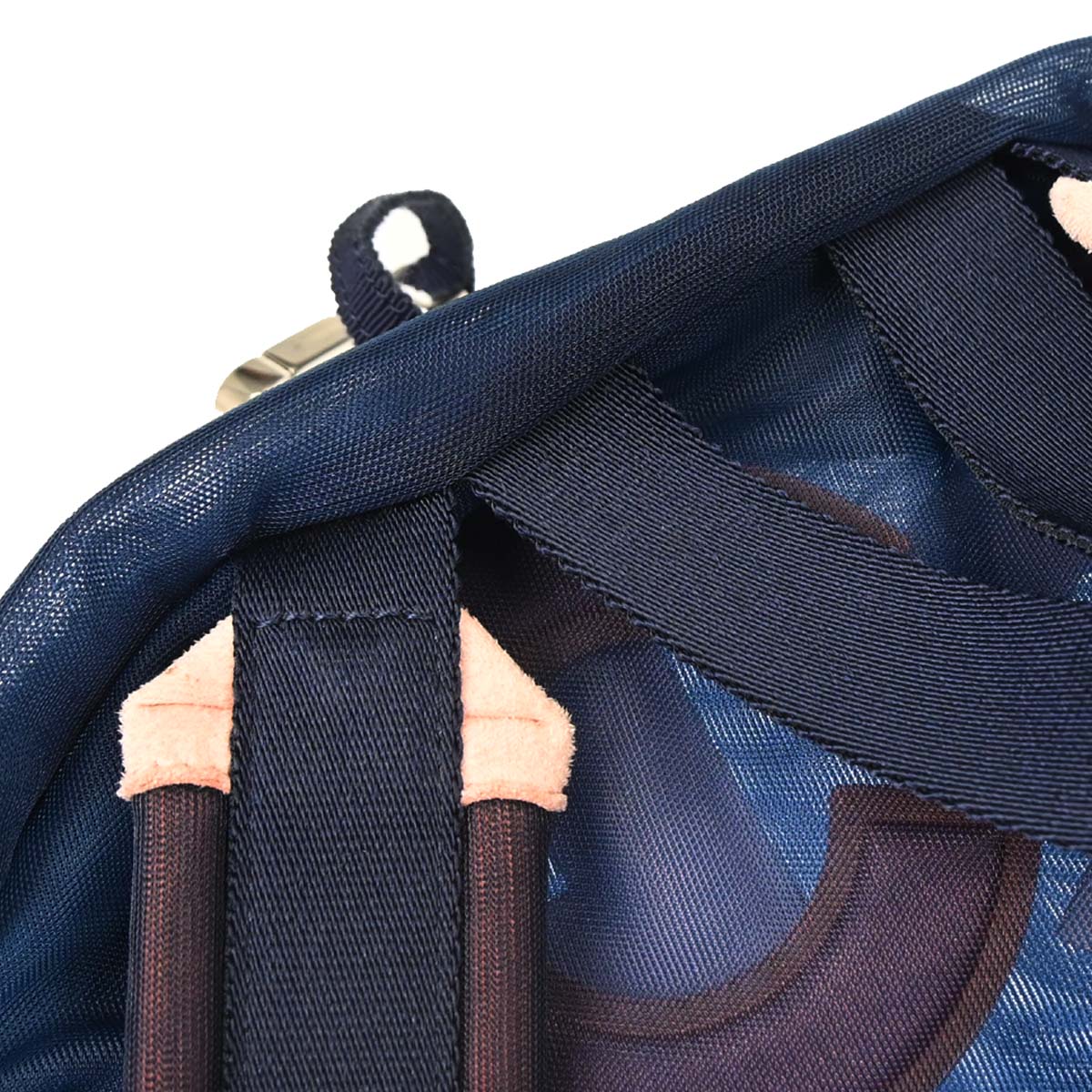 Chanel 2019 Blue Nylon Mesh Doudoune Logo Backpack