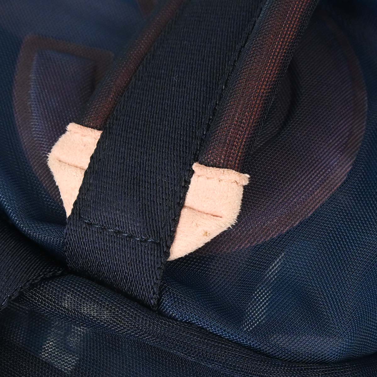 Chanel 2019 Blue Nylon Mesh Doudoune Logo Backpack