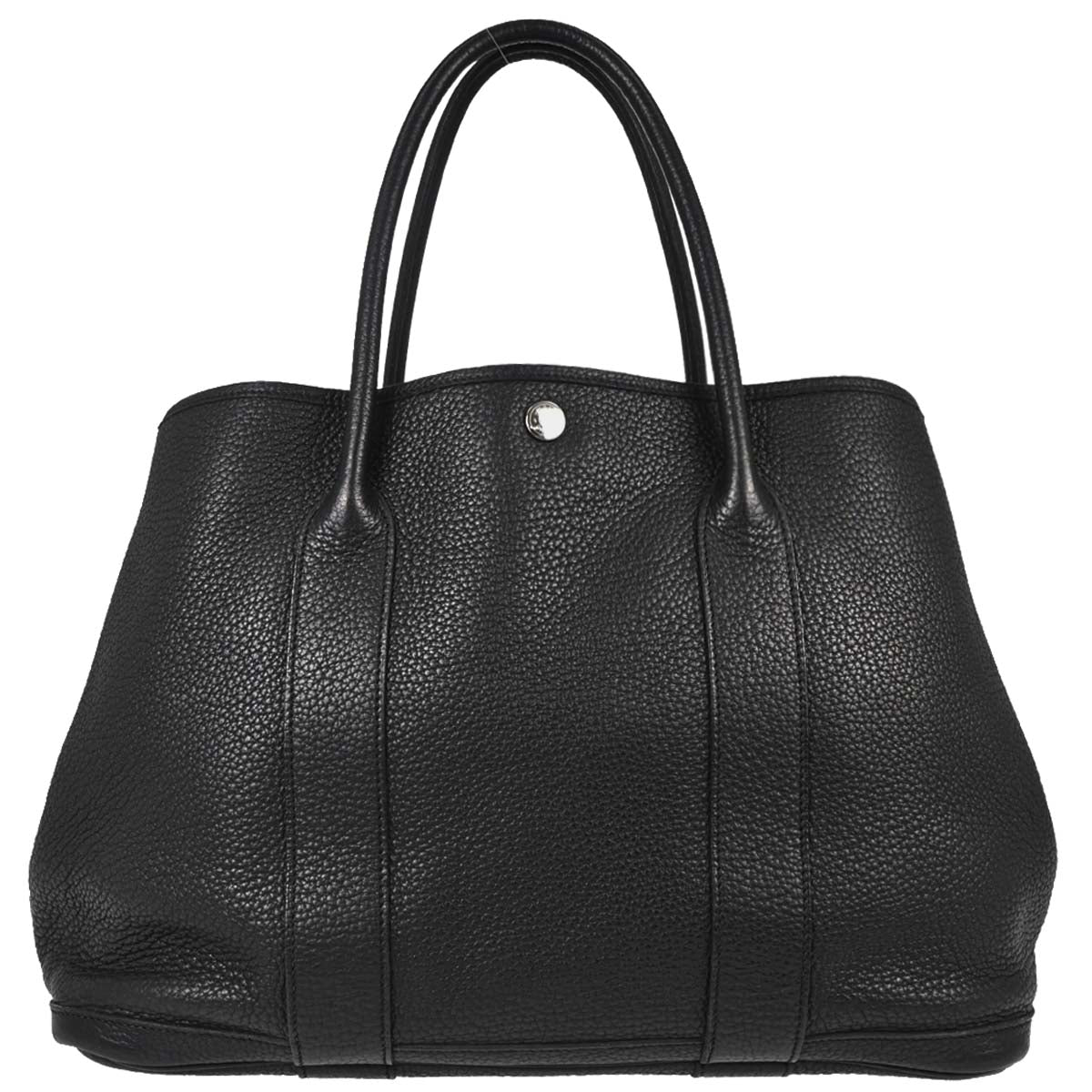 Hermes Black Negonda Garden Party 36 PM Tote Bag