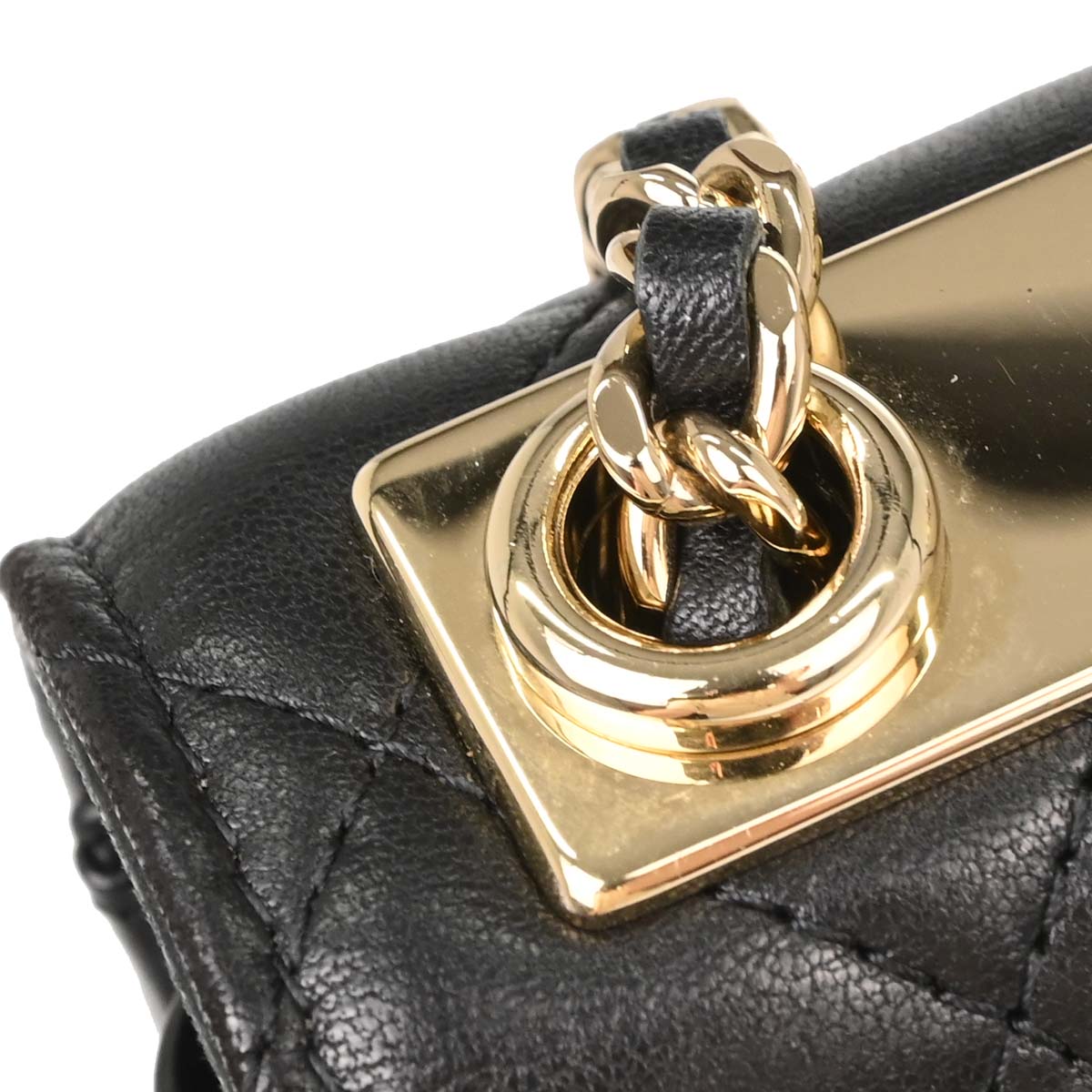 Chanel Black Lambskin Trendy CC Cardholder On Chain Shoulder Bag