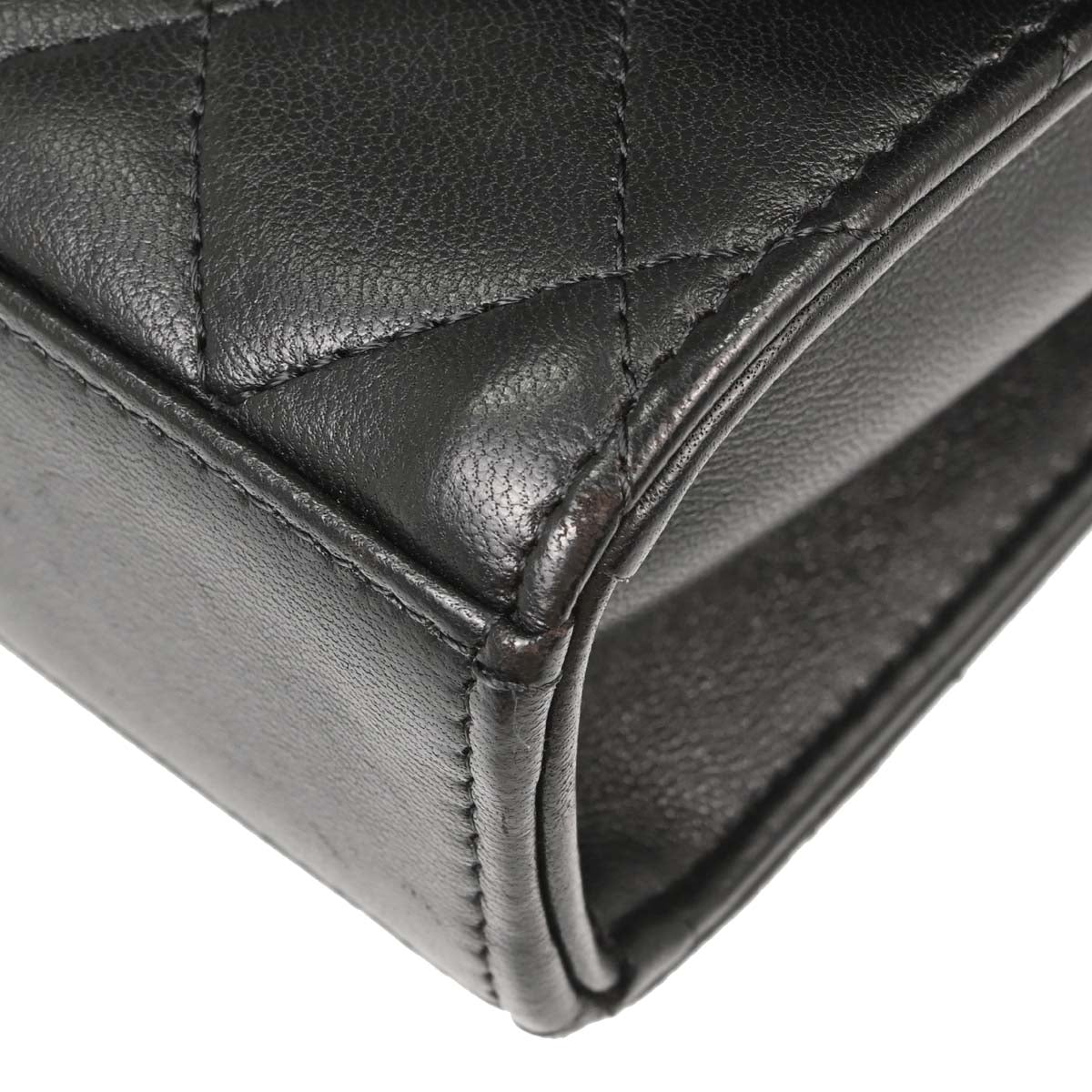 Chanel Black Lambskin Trendy CC Cardholder On Chain Shoulder Bag