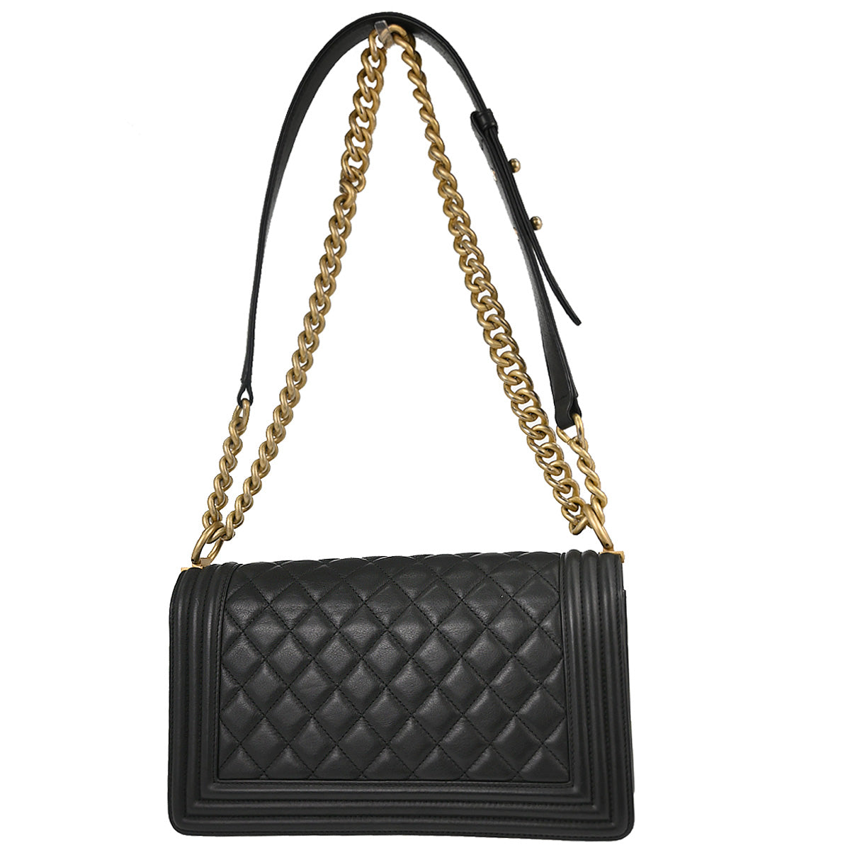Boy Chanel 2018 Black Lambskin Medium Shoulder Bag