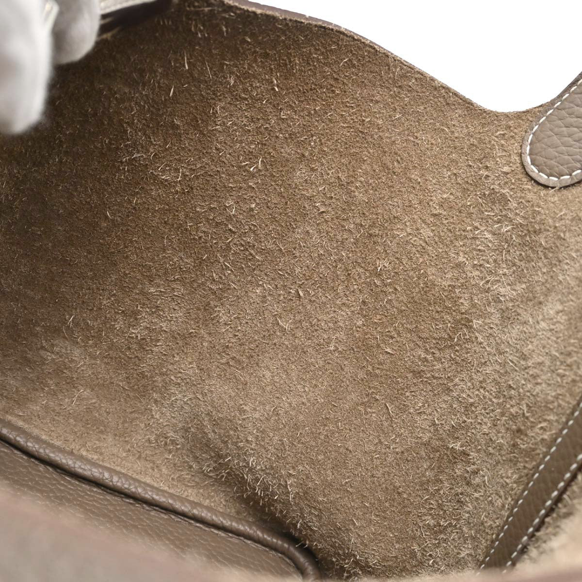 Hermes Etoupe Gray Taurillon Clemence Picotin Lock 18 PM Handbag