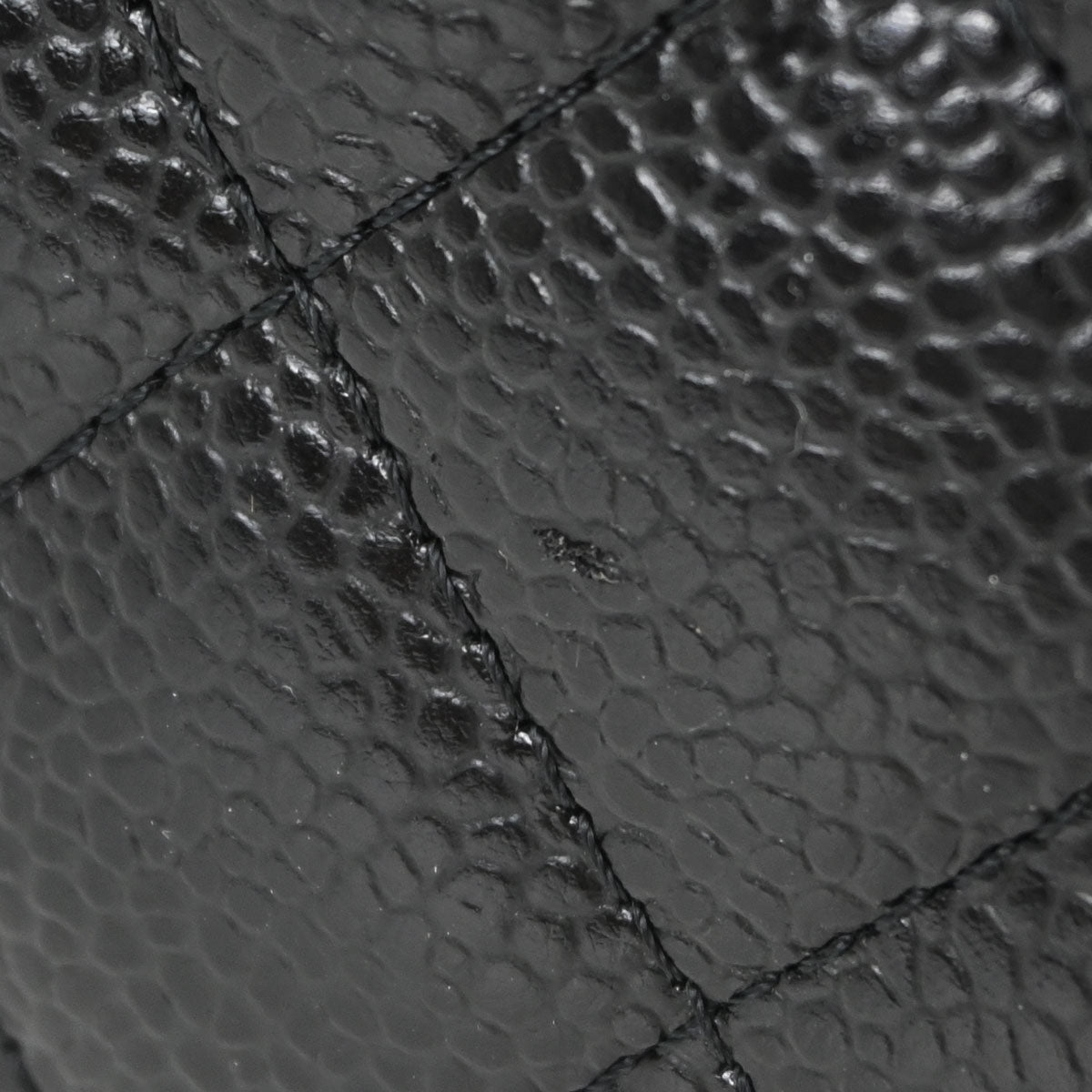 Chanel Black Caviar Skin Classic WOC Wallet on Chain Shoulder Bag