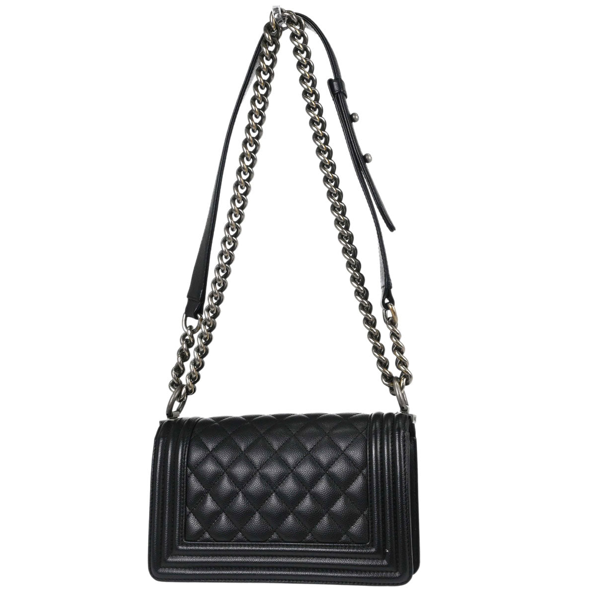 Boy Chanel 2018 Black Caviar Skin Small Chain Shoulder Bag