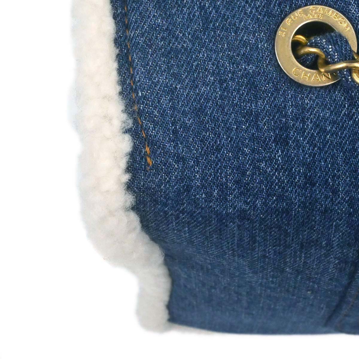 Chanel 2019 Blue Denim Paris-Egypt Hieroglyph Shoulder Bag