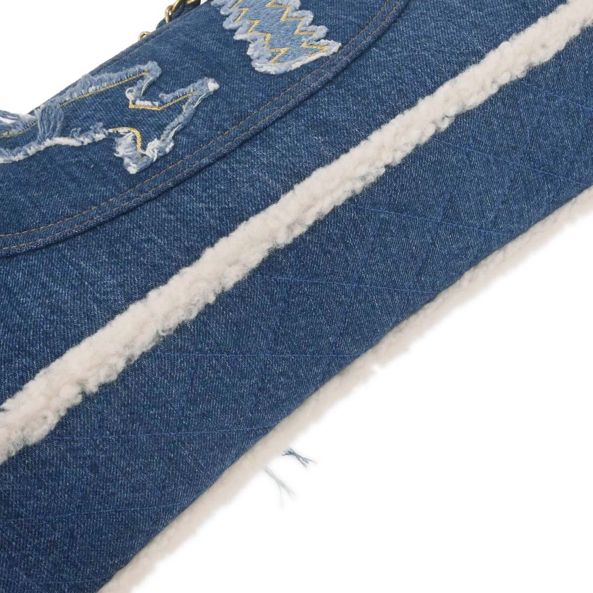 Chanel 2019 Blue Denim Paris-Egypt Hieroglyph Shoulder Bag