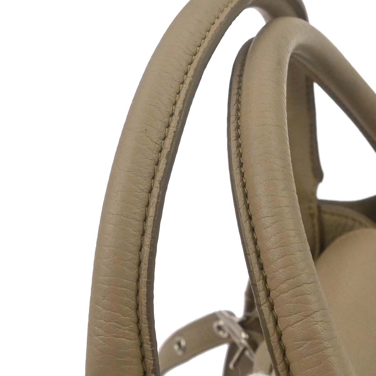 Celine Beige Calfskin Big Bag 2way Shoulder Tote Handbag