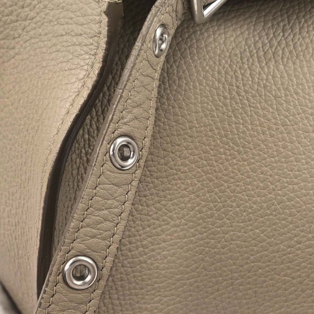 Celine Beige Calfskin Big Bag 2way Shoulder Tote Handbag