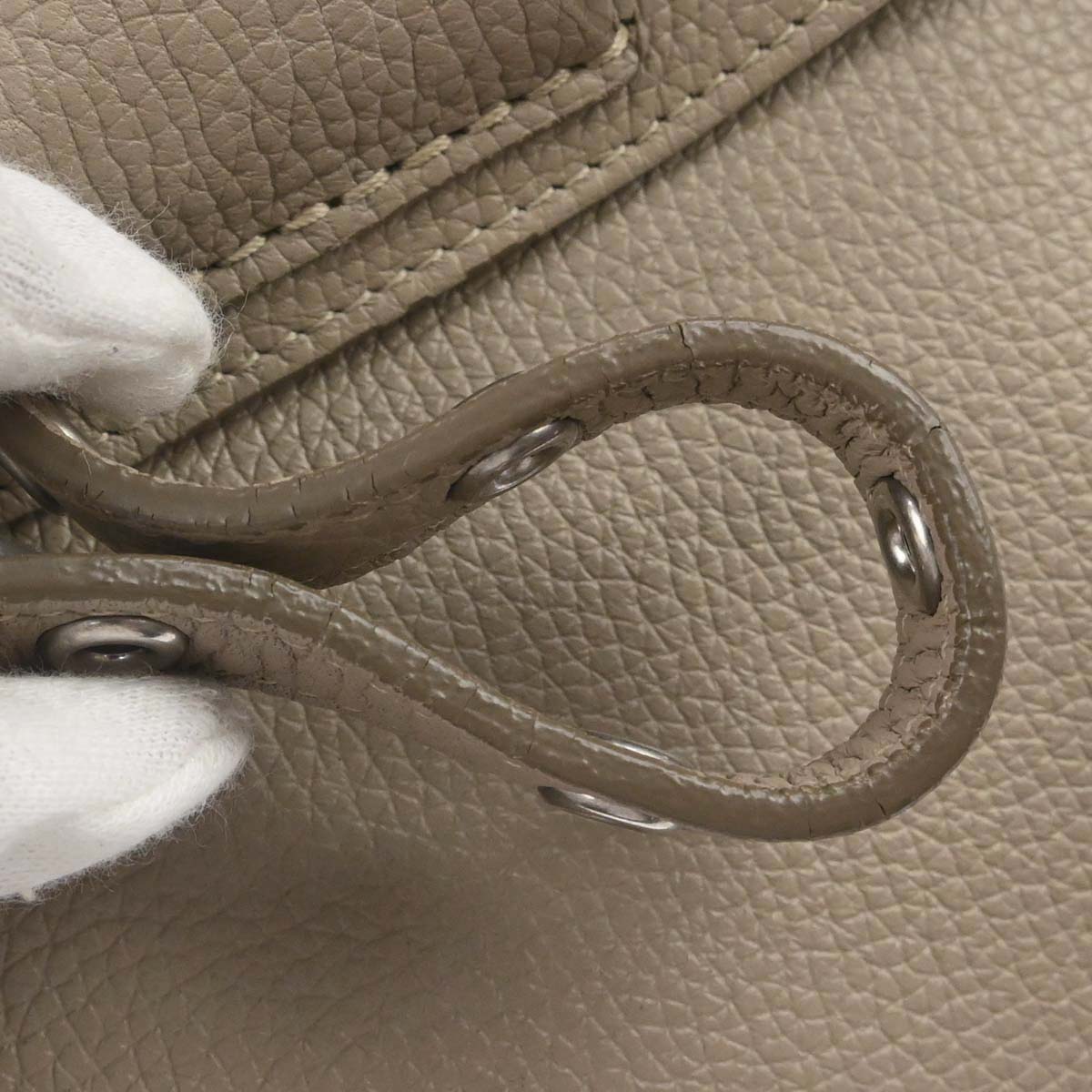 Celine Beige Calfskin Big Bag 2way Shoulder Tote Handbag