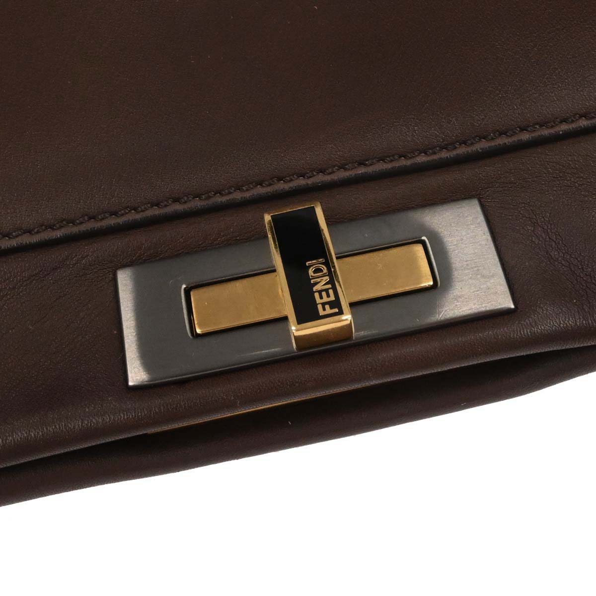 Fendi Brown Peekaboo 2way Shoulder Handbag