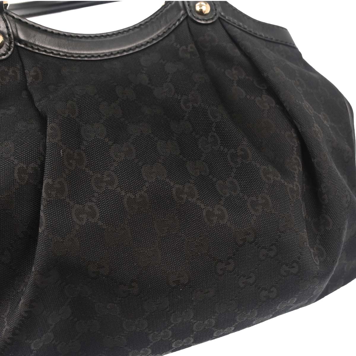 Gucci Black Canvas Tote Handbag