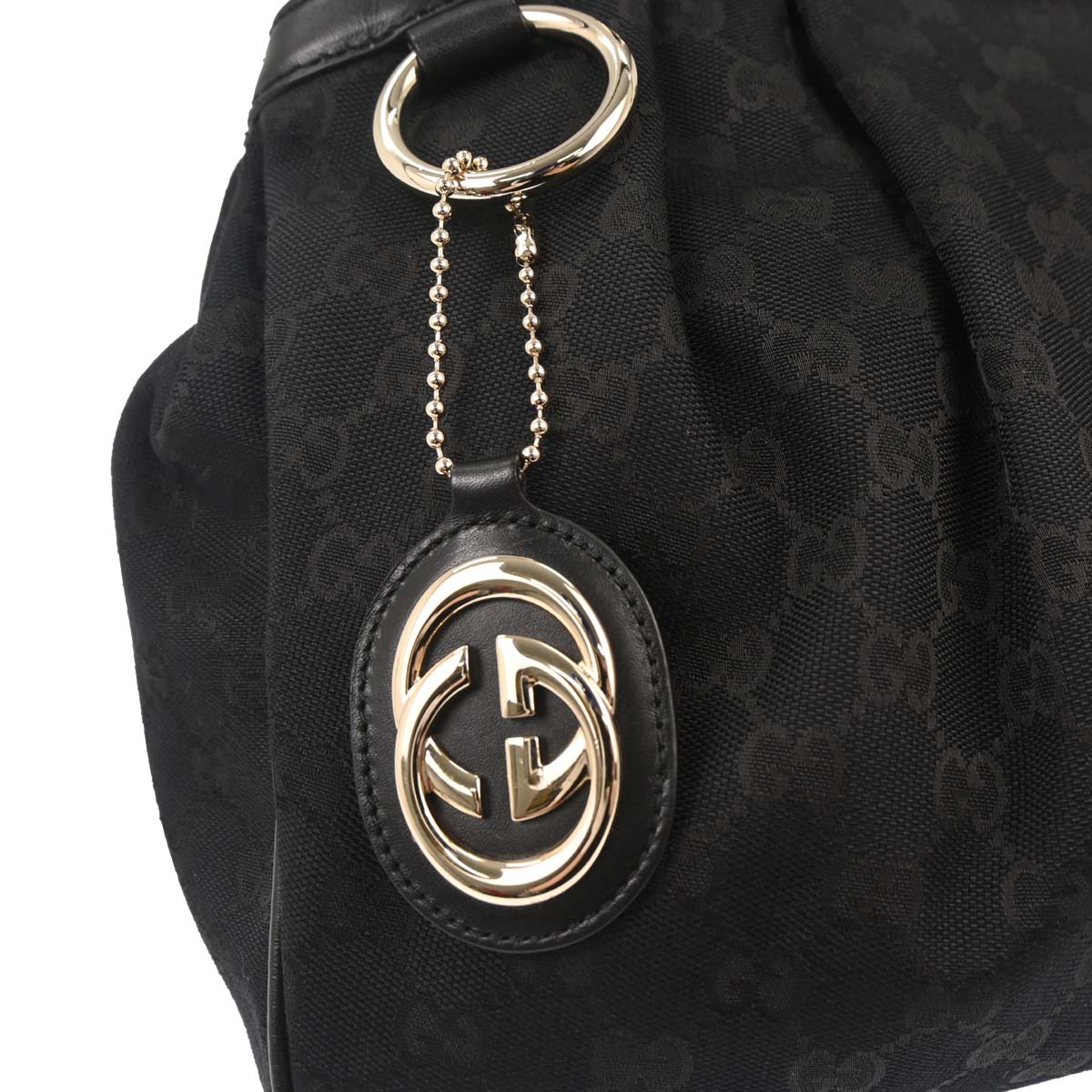 Gucci Black Canvas Tote Handbag