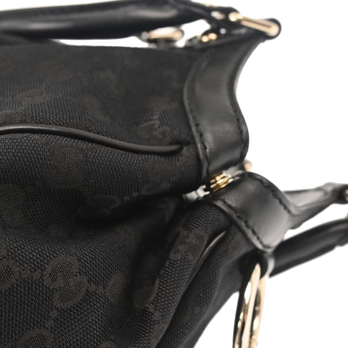 Gucci Black Canvas Tote Handbag