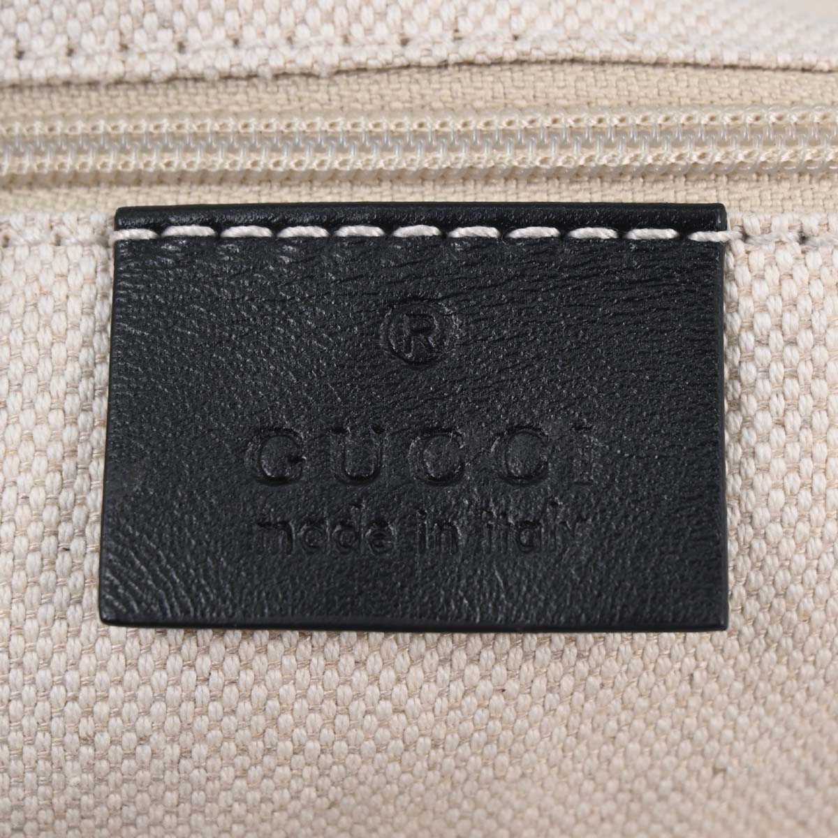 Gucci Black Canvas Tote Handbag