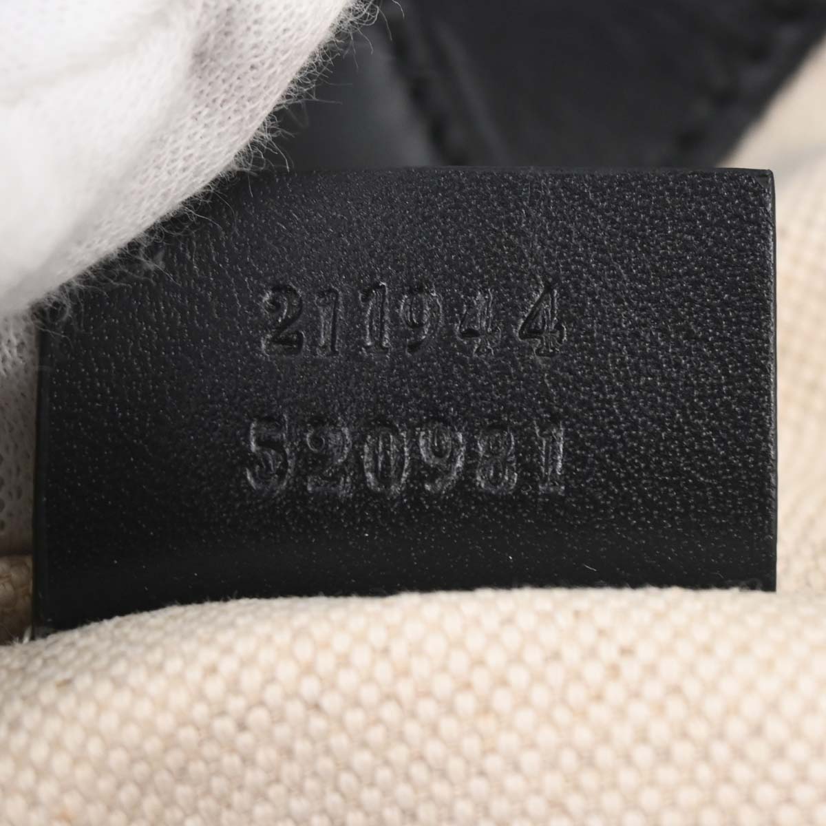 Gucci Black Canvas Tote Handbag