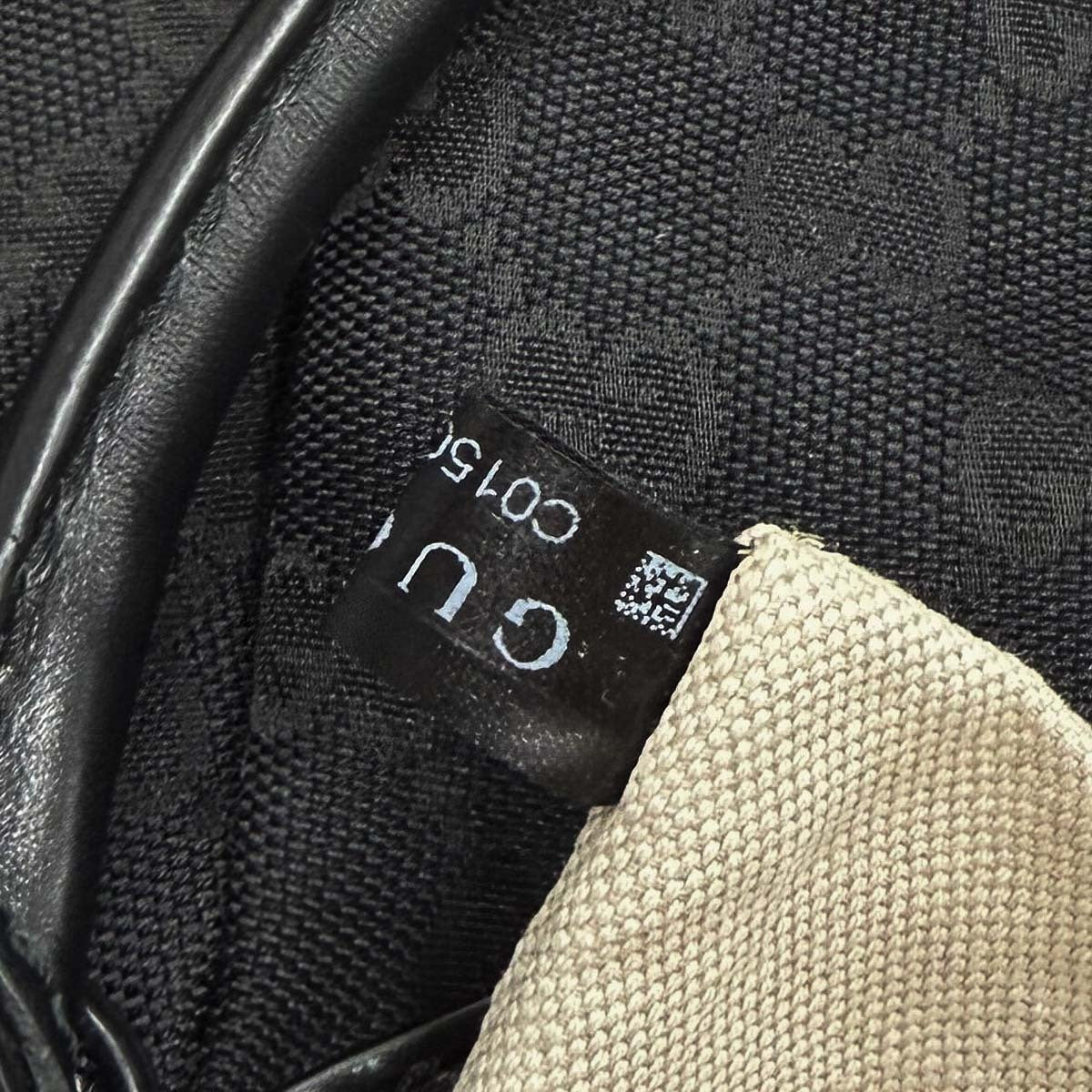 Gucci Black Canvas Tote Handbag