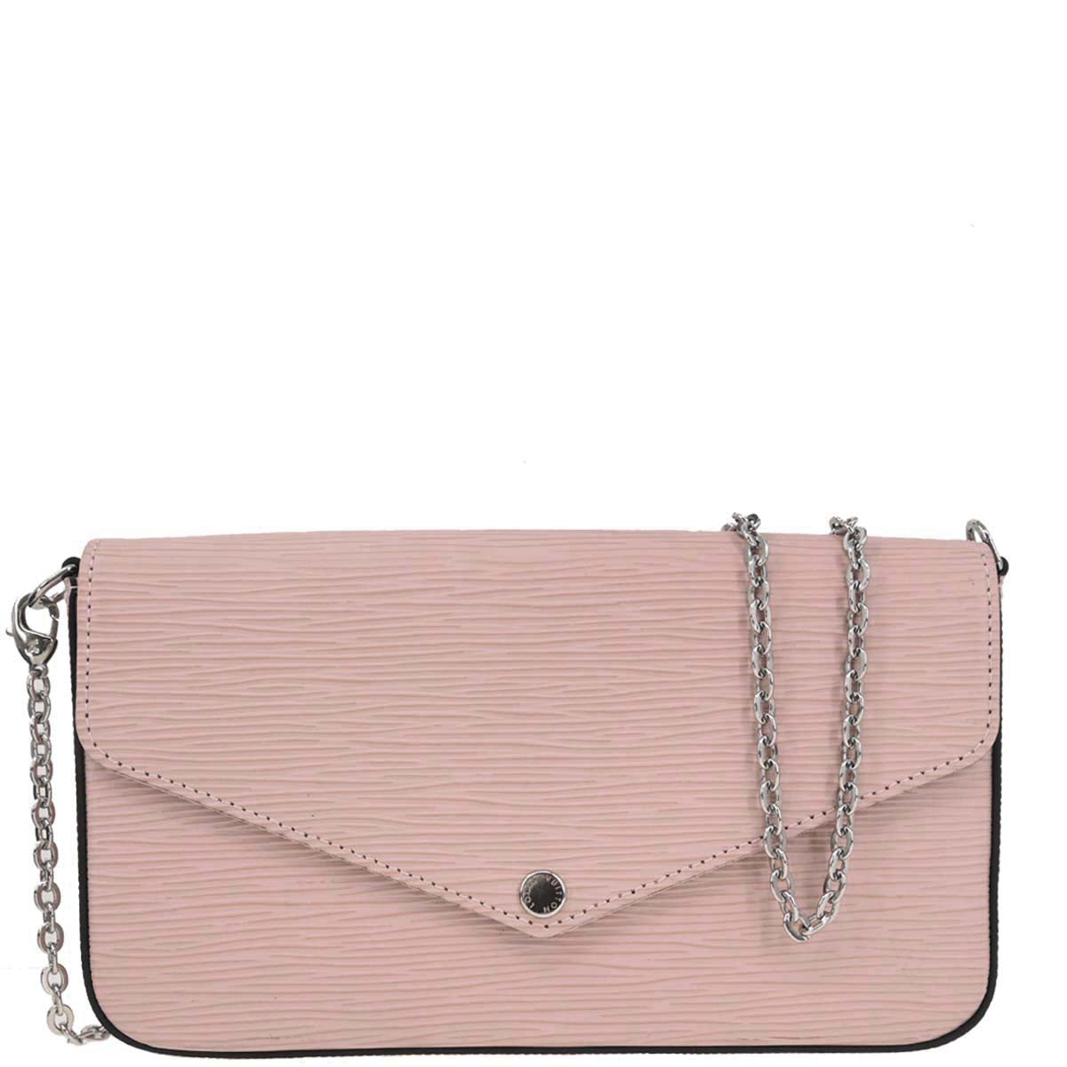 Louis Vuitton 2018 Pink Epi Pochette Felicie Shoulder Bag M62467