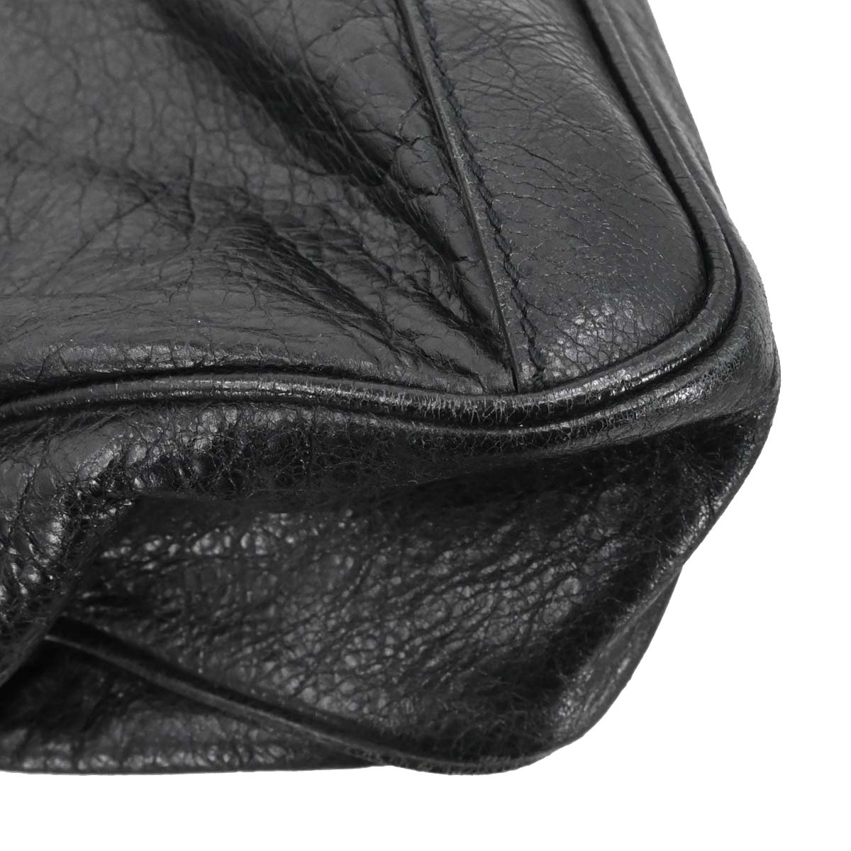 Balenciaga Black Lambskin Briefcase Business Handbag